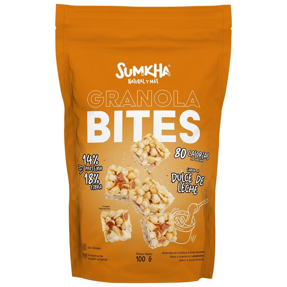 GRANOLA BITES DULCE DE LECHE 100G SUMKHA