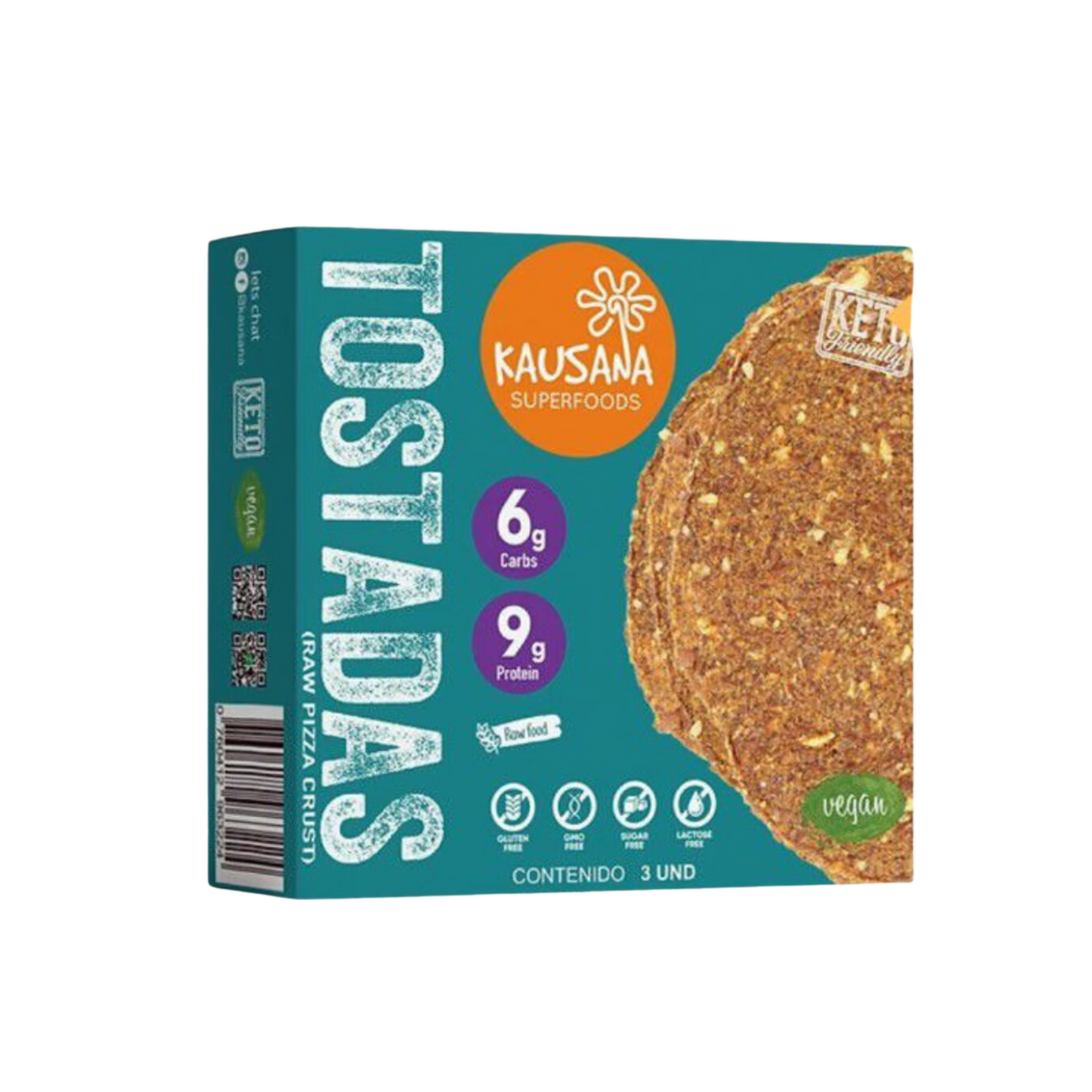 BASE PIZZA RAW - KAUSANA 3 UNDS