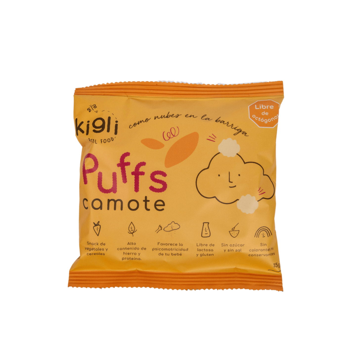 PUFF DE LENTEJAS CON CAMOTE - KIGLI 15G
