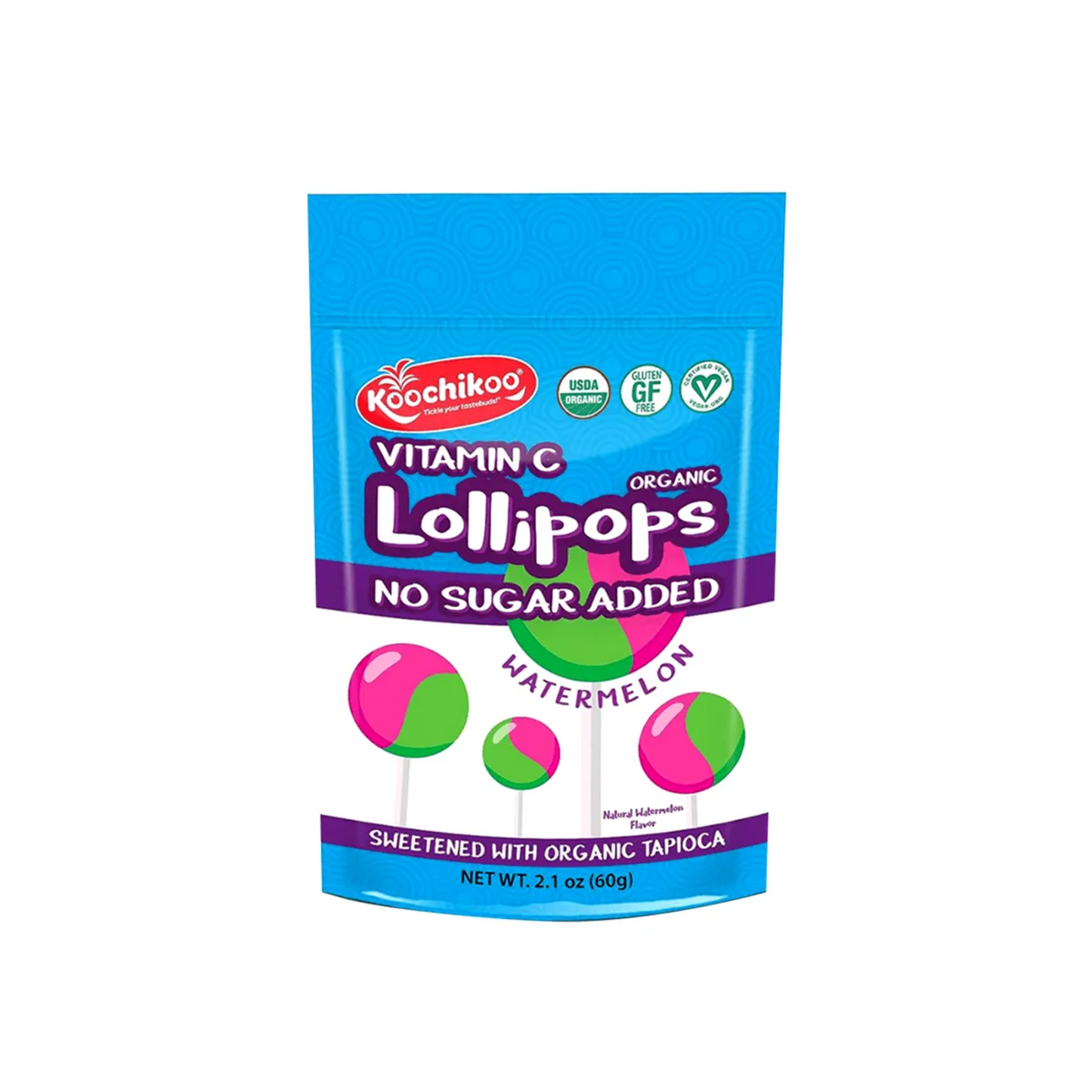 LOLLIPOPS ORGANIC, VITAMINA C - KOOCHIKOO 60G