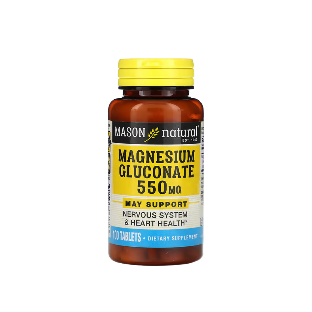 MAGNESIUM GLUCONATE 550 MG MASON NATURAL