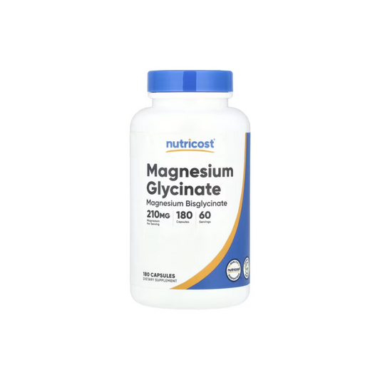 MAGNESIUM GLYCINATE CAPSULES 210MG 180CAP NUTRICOST