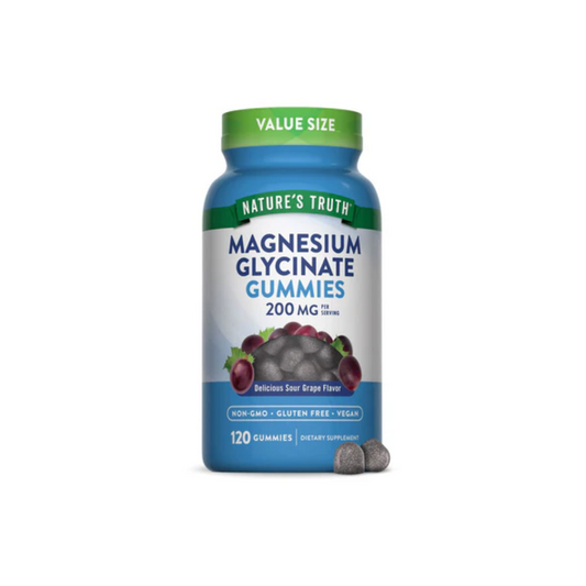 MAGNESIUM GLYCINATE GUMMIES 200MG - NATURES TRUTH