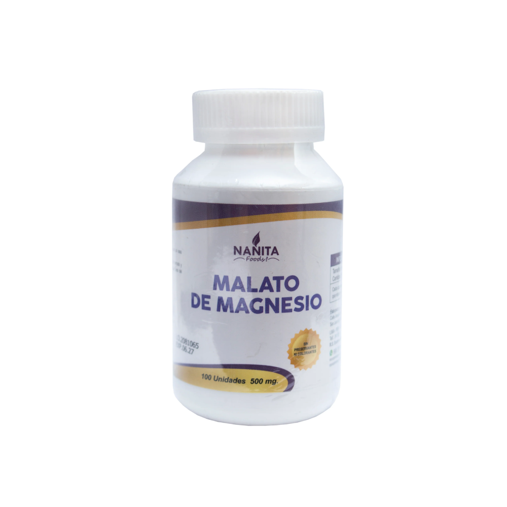 MALATO DE MAGNESIO 500MG NANITA FOODS