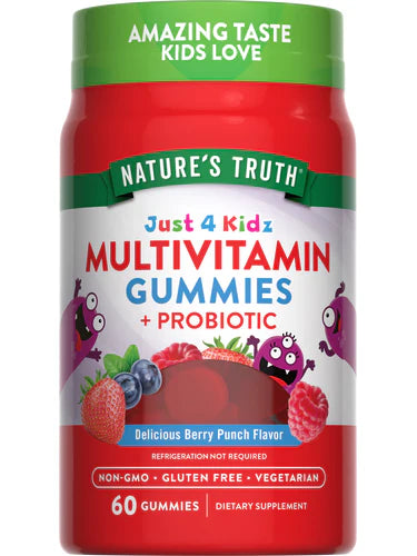 MULTIVITAMIN 60 GUMMIES PROBIOTIC KIDS NATURES TRUTH