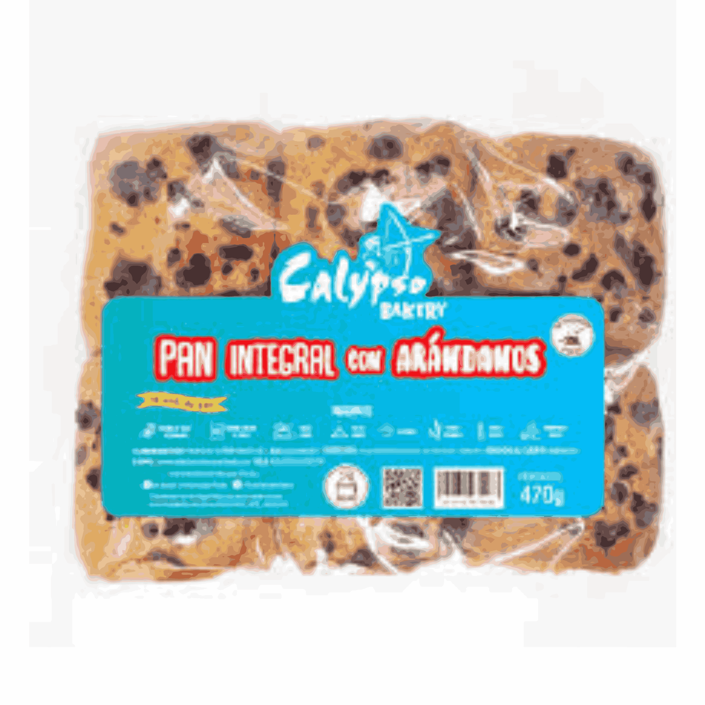PAN INTEGRAL CON ARÁNDANOS CALYPSO 470G
