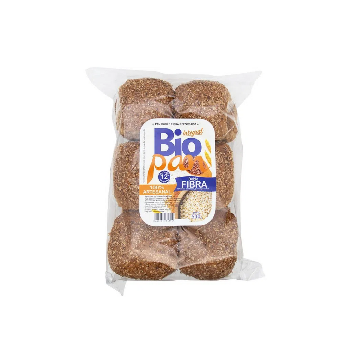 PAN REDONDO DE FIBRA - BIOPAN 500G