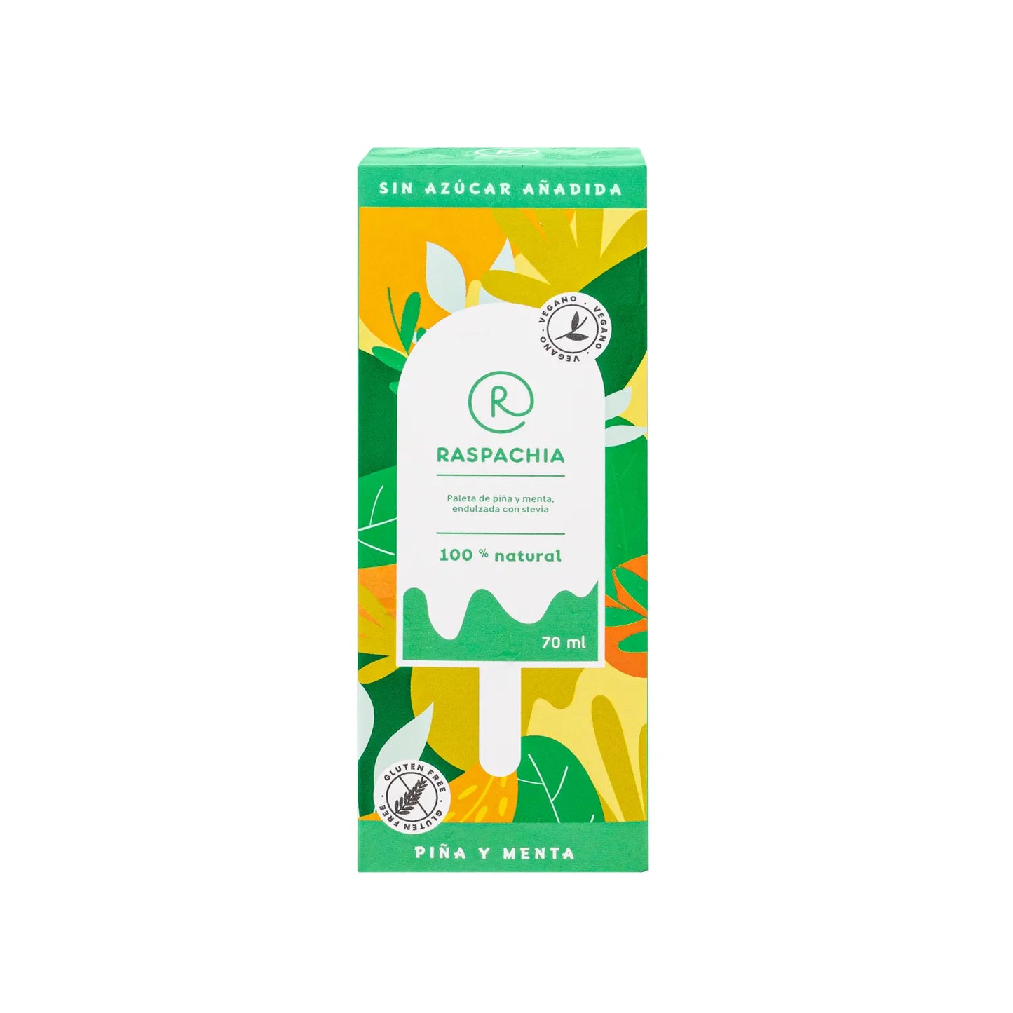 HELADO DE PIÑA Y MENTA SIN AZUCAR - RASPACHIA