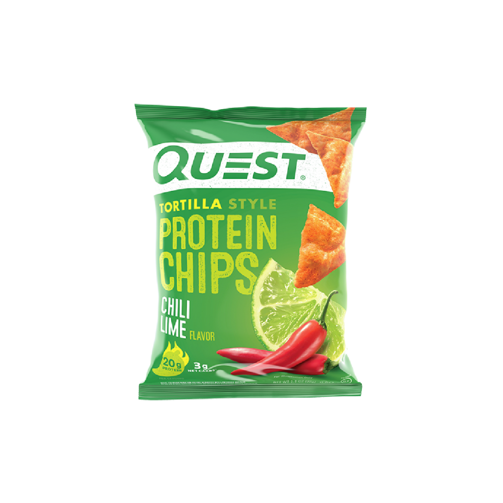 QUEST TORTILLA STYLE PROTEIN CHIPS CHILI LIME