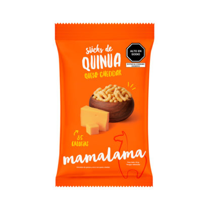 STICKS DE QUINUA QUESO CHEDAR 20 GR - MAMALAMA