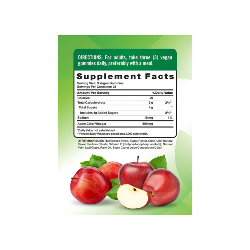 Vinagre de Manzana 75 Gummies NATURES TRUTH