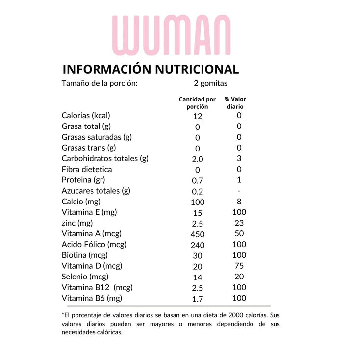 WUMAN 90 GOMITAS SIN GLUTEN YUMI GUMI