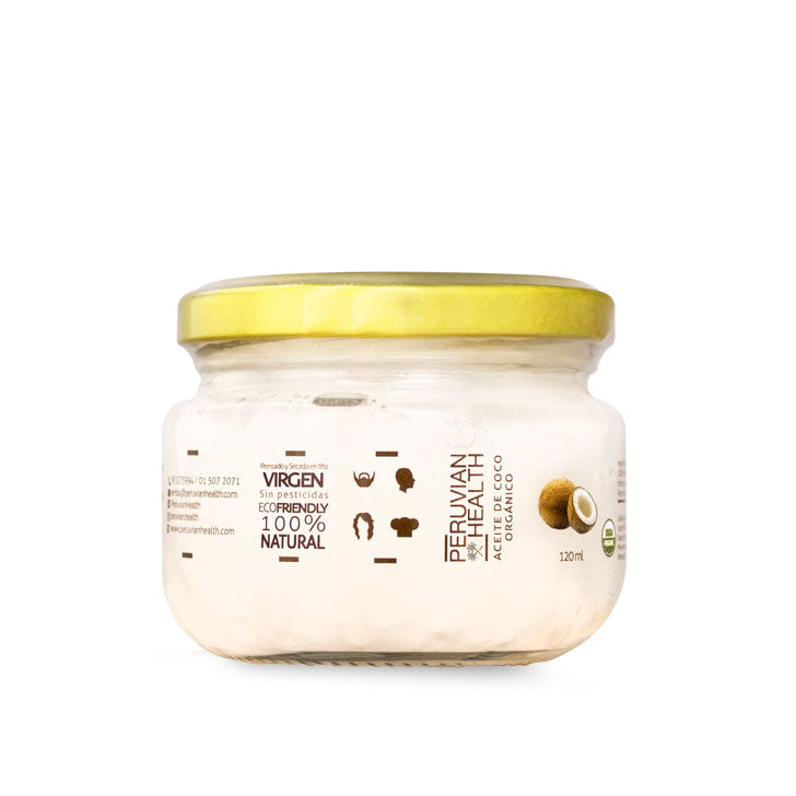 ACEITE DE COCO ORGANICO 120 ML - PERUVIAN HEALTH