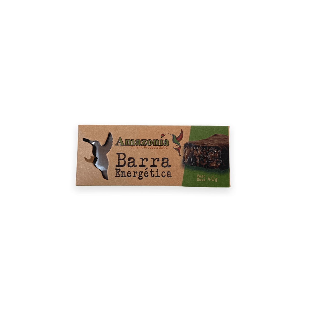 BARRA ENERGETICA DE AJONJOLI CON CHOCOLATE AMAZONIA 40 G. ORGANICO