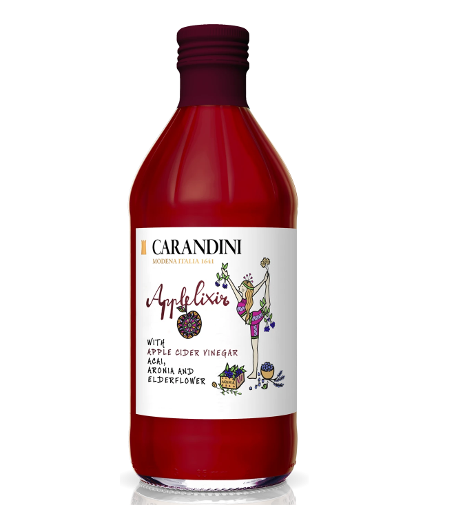 VINAGRE APPLELIXIR ACAI, ARONIA Y ELDERFLOWERS - CARANDINI 500 ML