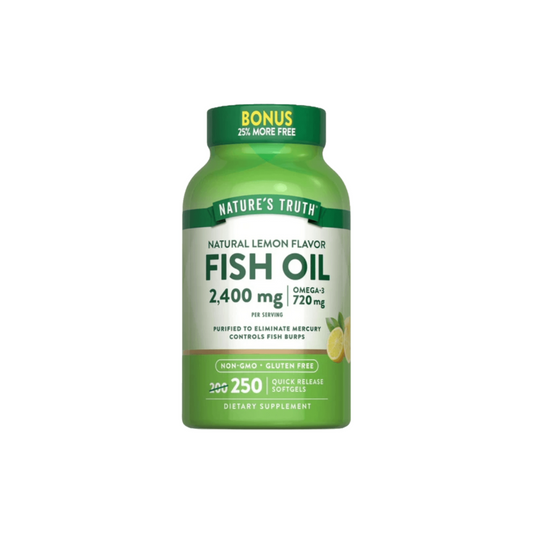 FISH OIL 2400MG 250 SOFTGEL NATURES TRUTH