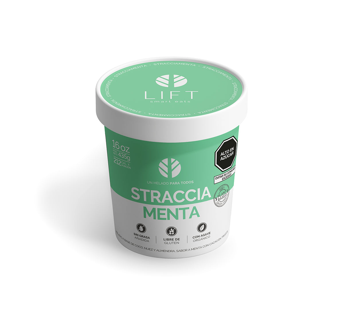 HELADO VEGANO STRACCIA MENTA 16 OZ - LIFT