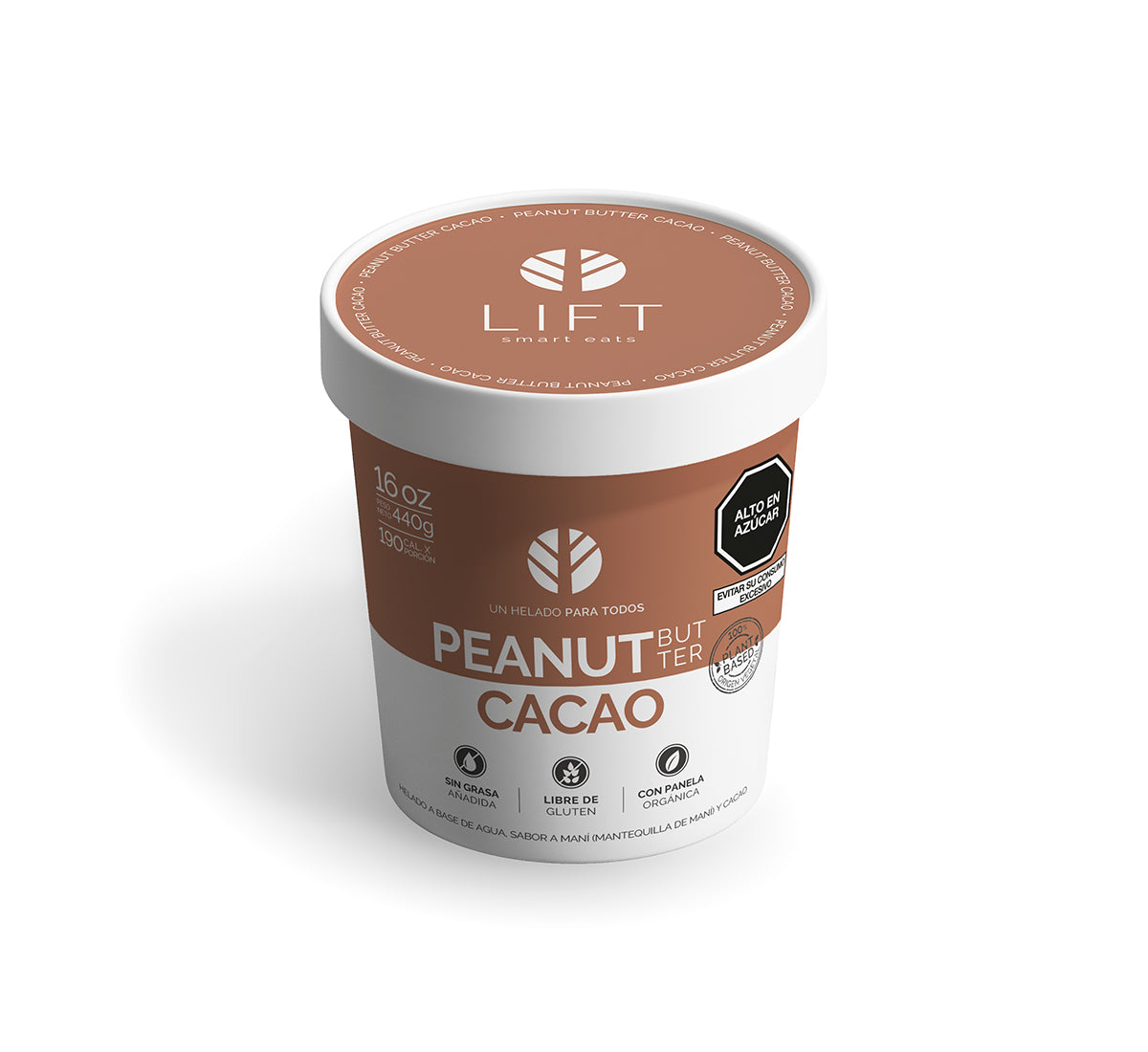 HELADO VEGANO CACAO 16 OZ -LIFT
