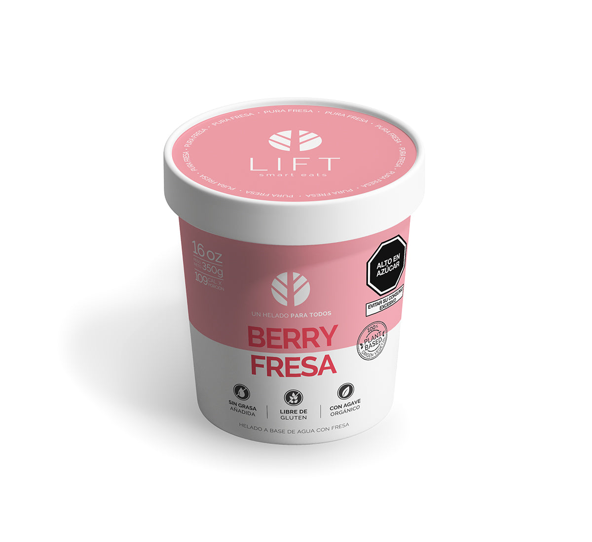 HELADO VEGANO BERRY FRESA 16 OZ - LIFT