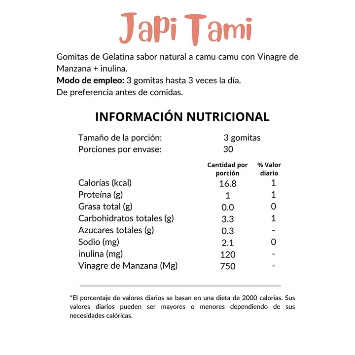 JAPI TAMI 90 GOMITAS SIN GLUTEN YUMI GUMI