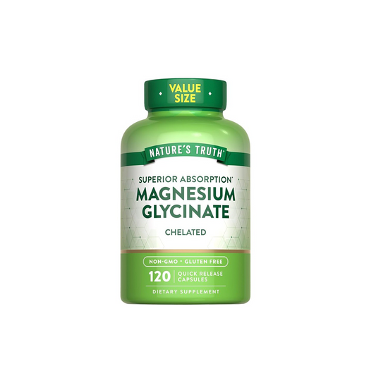 MAGNESIUM GLYCINATE CHELATED 120 CAP NATURES TRUTH