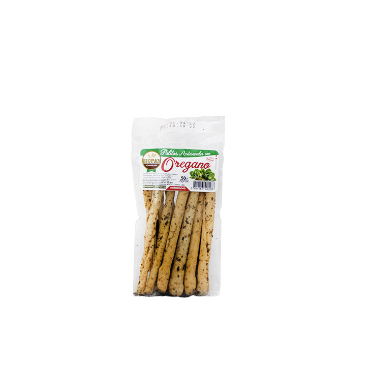 PALITOS ARTESANALES CON OREGANO - BIOPAN 50G