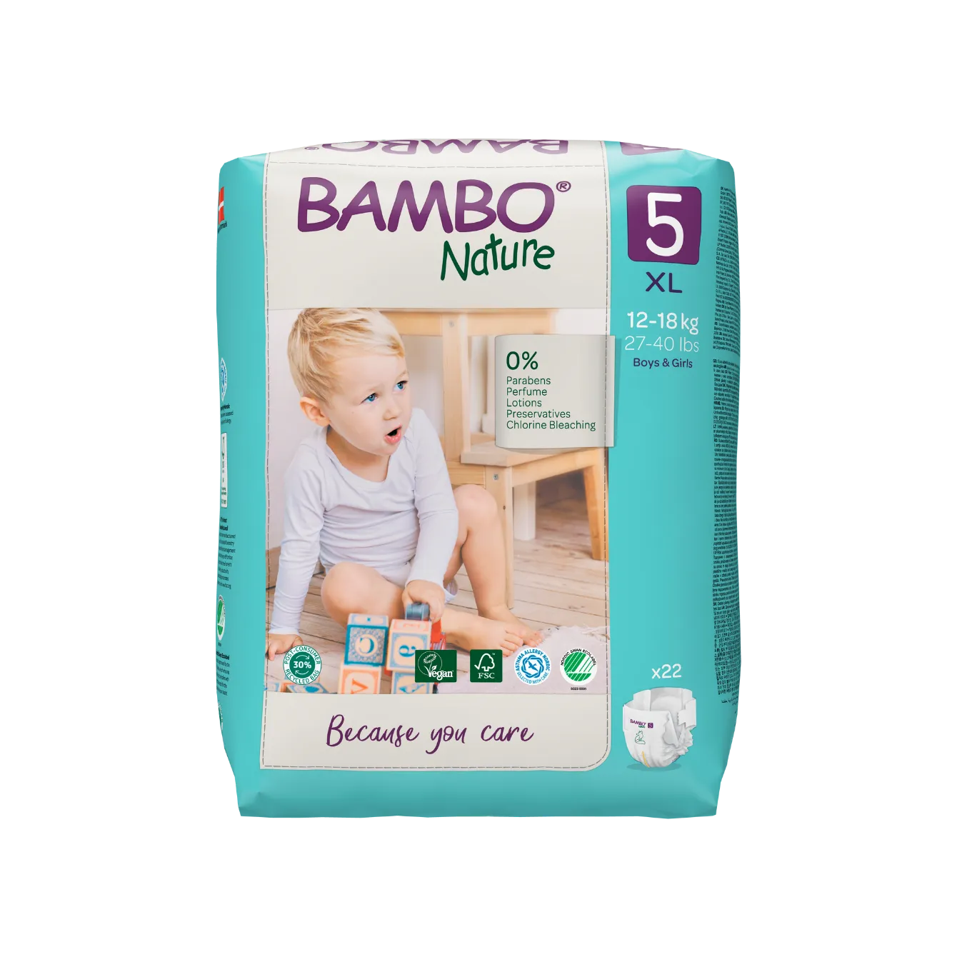 PAÑAL ECOLÓGICO T5 XG BAMBO NATURAL