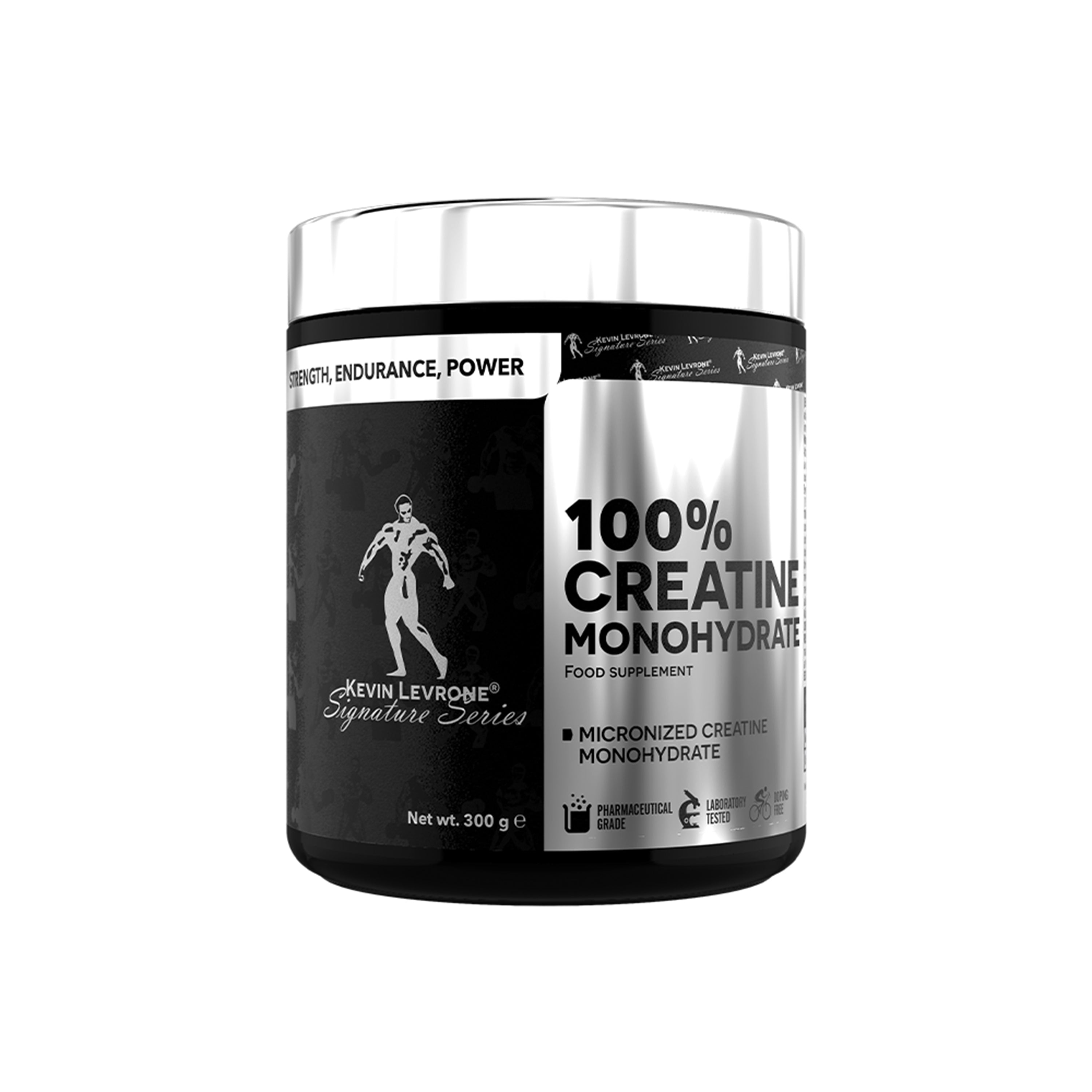 100% CREATINE MONOHYDRATE POTE 300GR-KEVIN LEVRONE