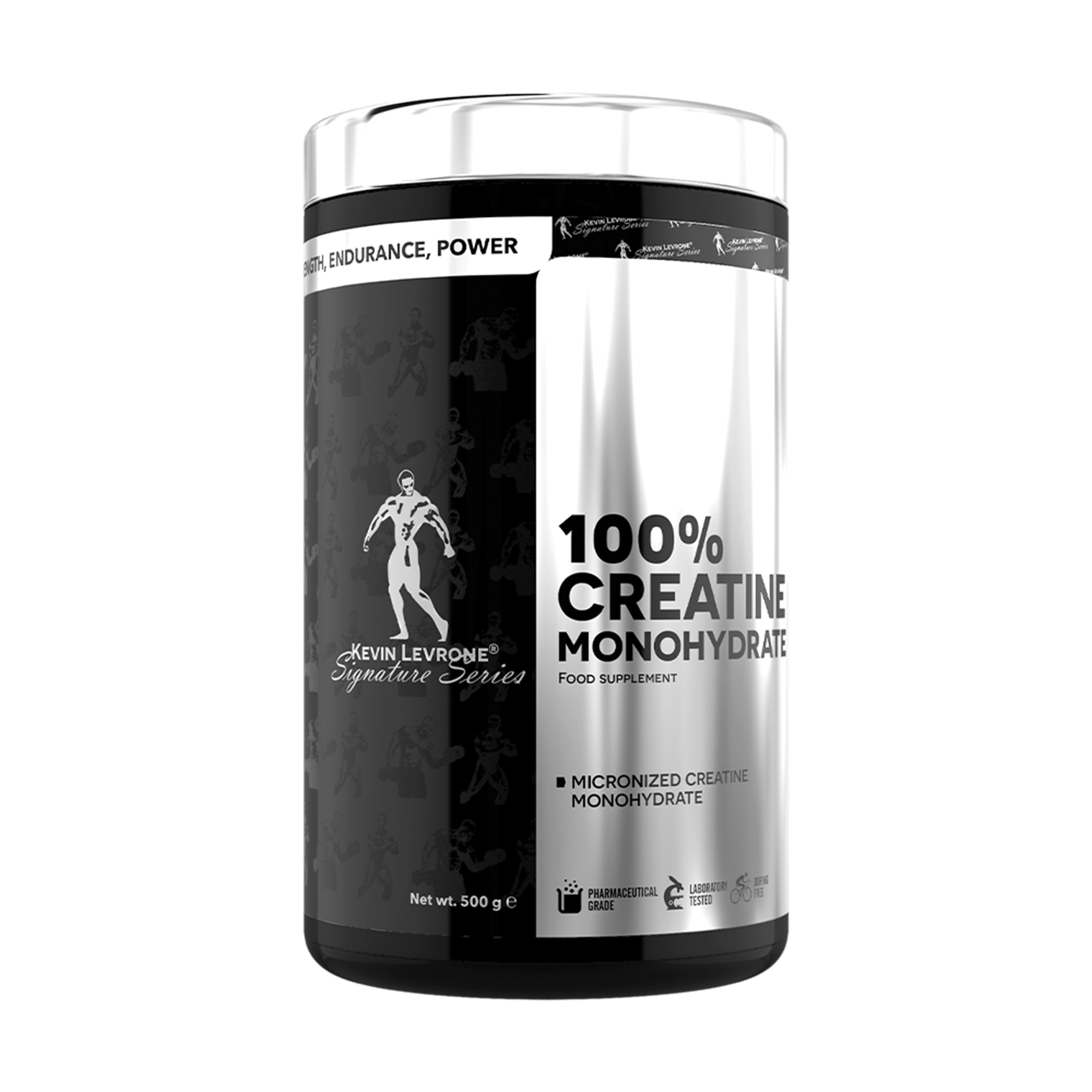 100% CREATINE MONOHYDRATE POTE 500GR-KEVIN LEVRONE