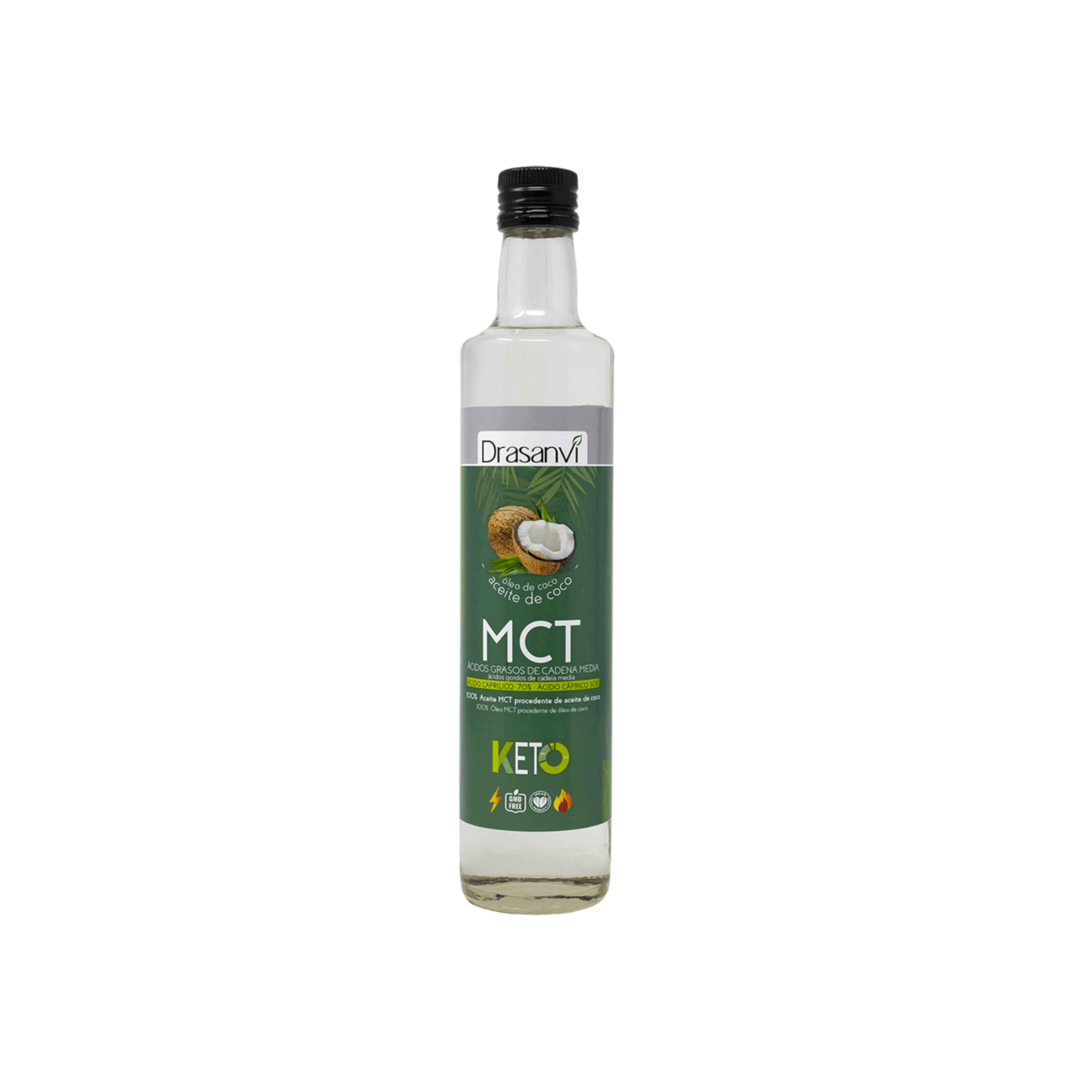 ACEITE DE COCO MCT DRANSAVI 500ML KETO - DRASANVI