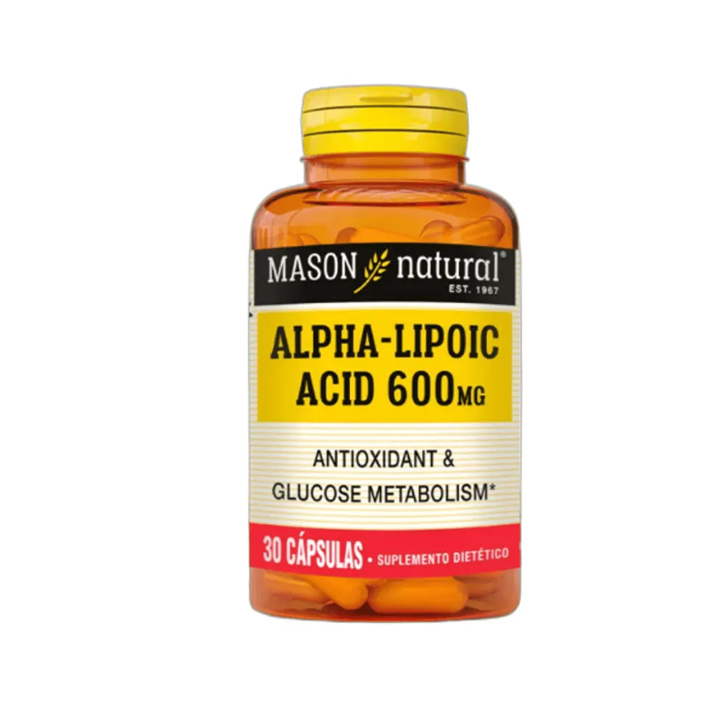 ALPHA-LIPOIC ACID 600 MG 30 CAP - MASON NATURAL
