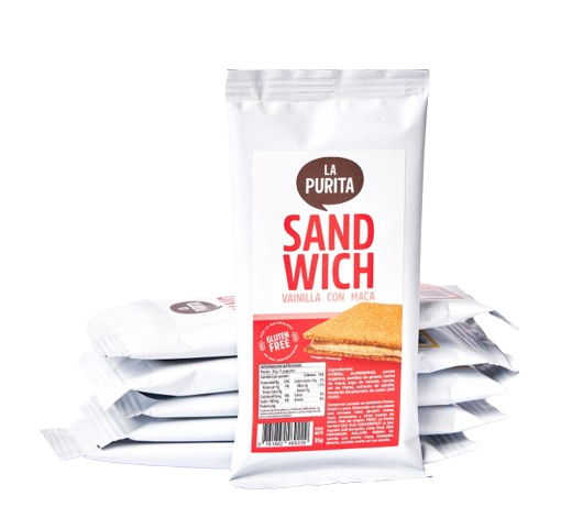 SANDWICH VAINILLA CON MACA 35GR - LA PURITA