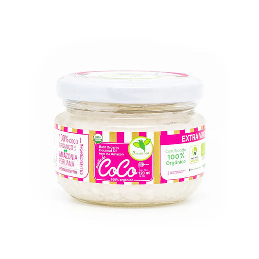 ACEITE DE COCO EXTRA VIRGEN ORGANICO 120GR BIOSELVA