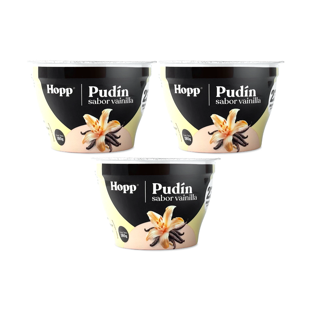 PACK X3 PUDÍN DE VAINILLA-HOPP