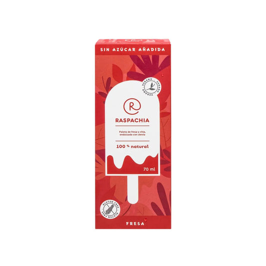 HELADO DE FRESA CON CHIA EN PALETA - RASPACHIA