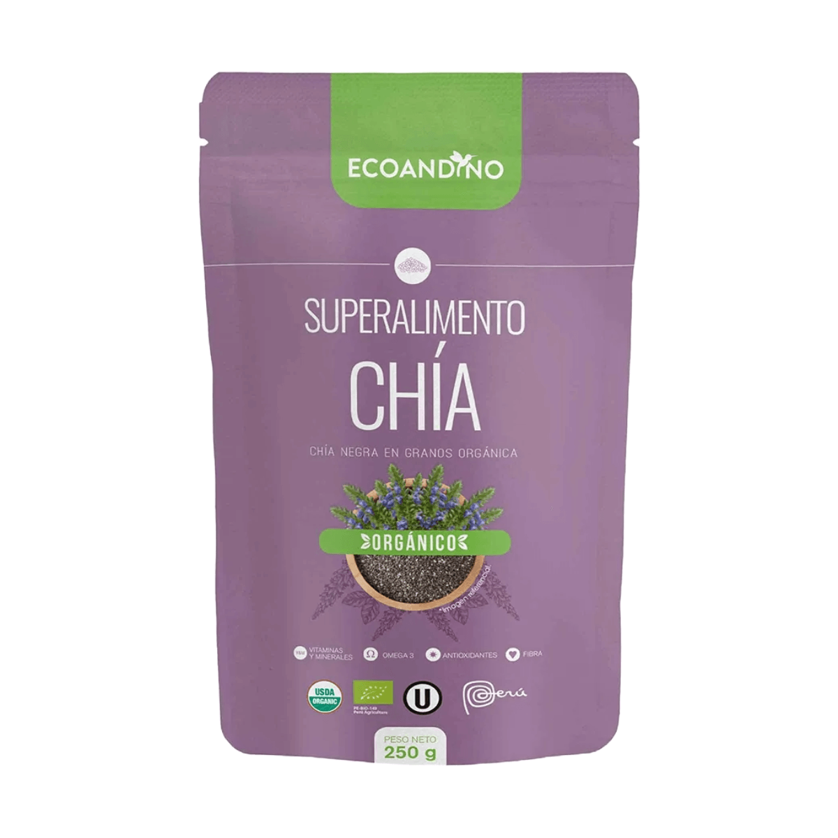 CHIA EN GRANOS 250GR ECOANDINO