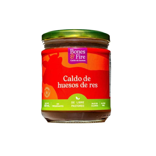 CALDO DE HUESOS DE RES DE LIBRE PASTOREO 450 ML BONES & FIRE