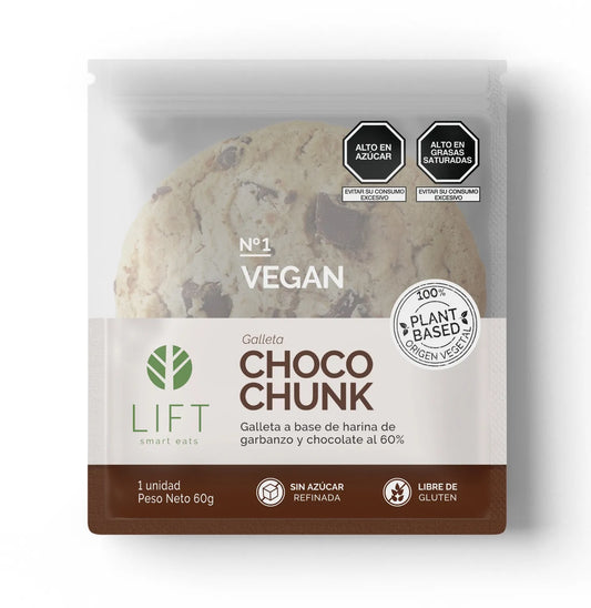 GALLETA CHOCO CHUNK VEGANA Y SIN GLUTEN 60 GR - LIFT