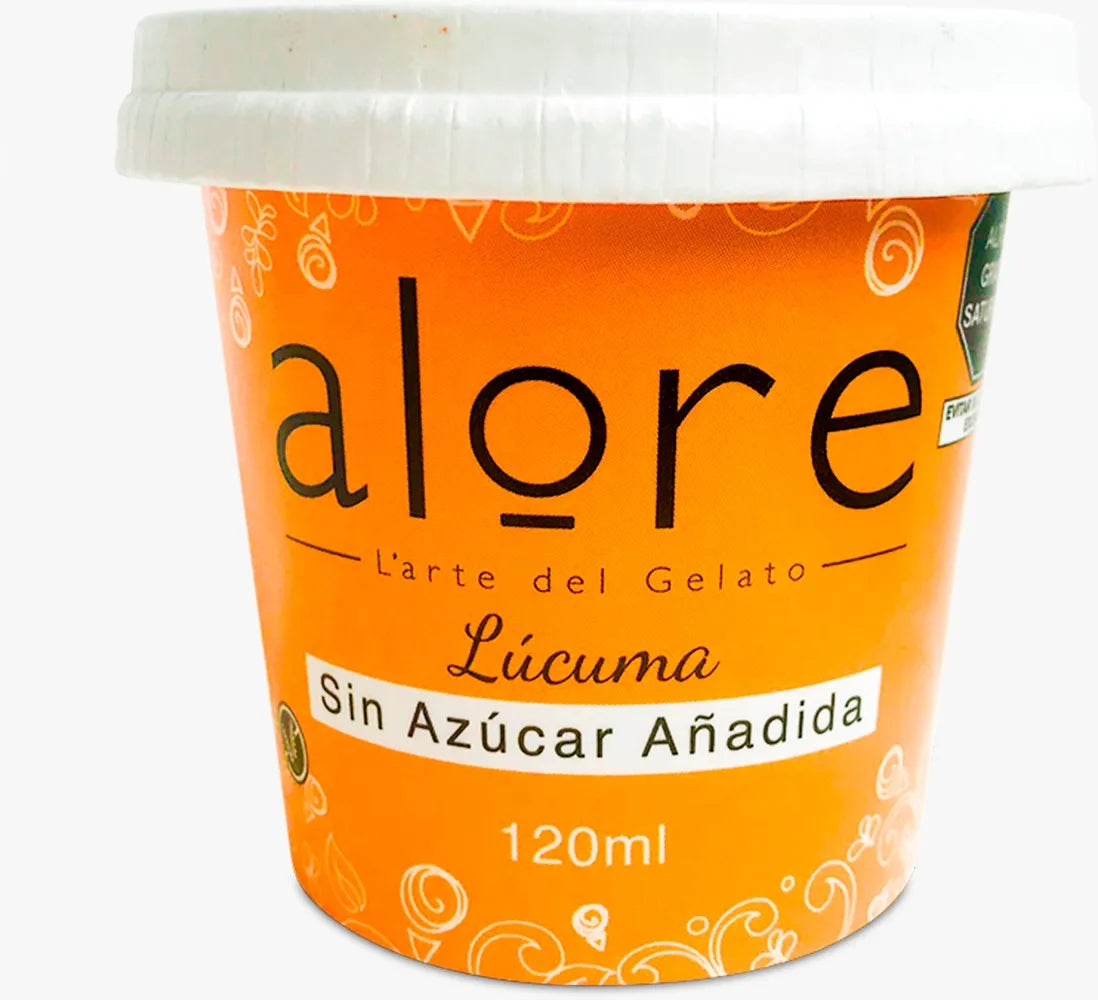 HELADO DE VASITO LUCUMA ALORE 120 ML SIN AZUCAR