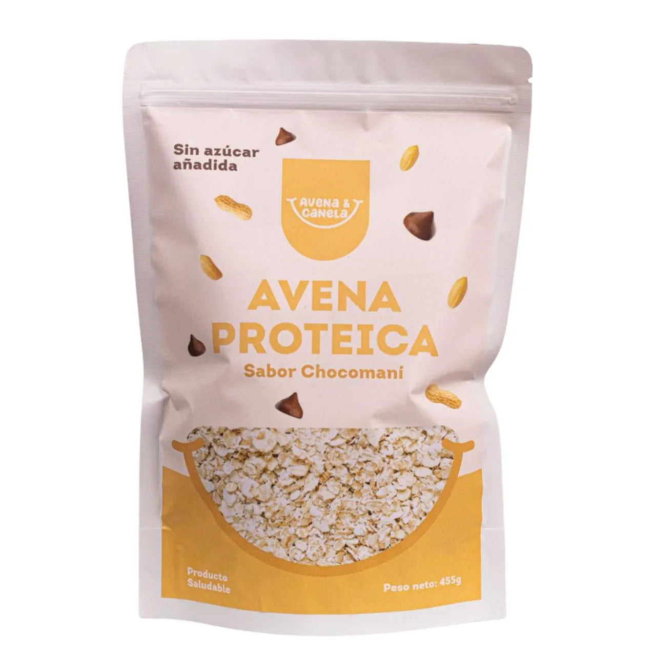 Avena Proteica Sabor Chocomani 455gr  Sin Azucar Añadida-AVENA Y CANELA