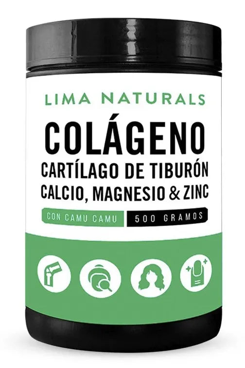 COLAGENO HIDROLIZADO CON CARTILAGO DE TIBURON 500 GR - LIMA NATURALS