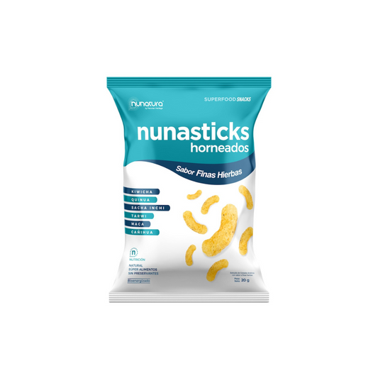 NUNASTICKS FINAS HIERBAS 20G NUNATURA