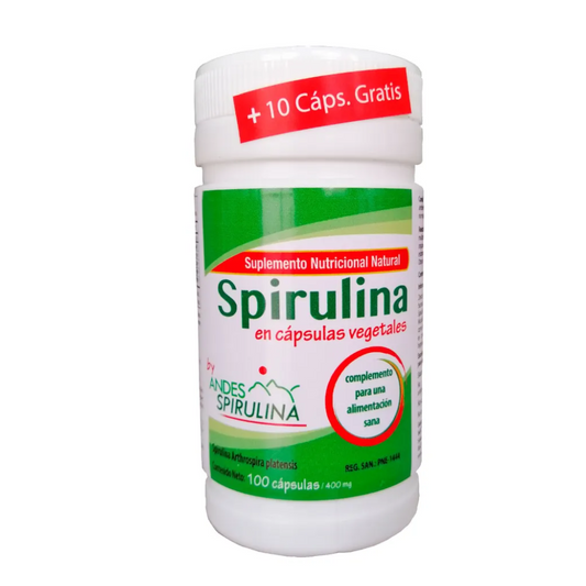 SPIRULINA FRASCO EN CAPSULAS 100 UNID. - ANDES