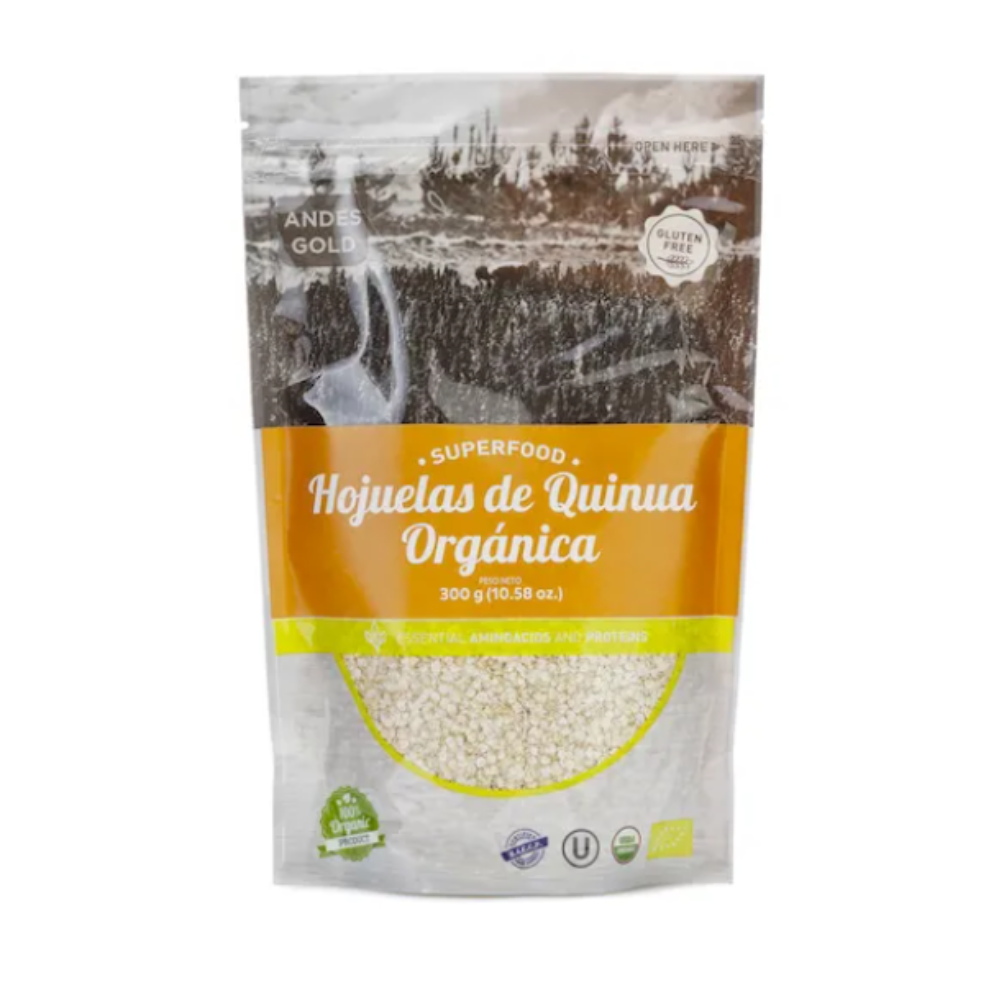 HOJUELAS DE QUINUA ORGANICA 300 GR - ANDES GOLD