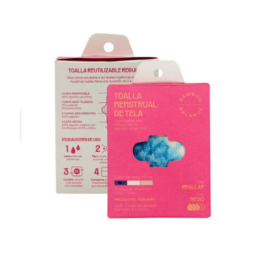 TOALLA HIGIENICA DE TELA REGULAR - BAMBOO BALANCE