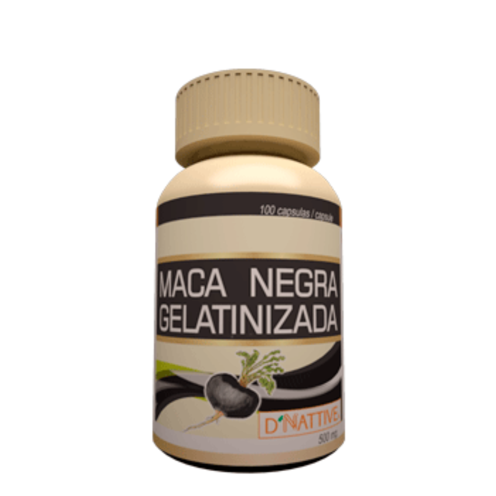 MACA NEGRA GELATINIZADA 100 CAPSULAS - D.NATIVE
