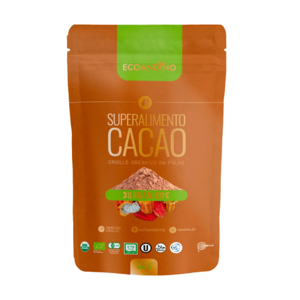 CACAO CRIOLLO EN POLVO 200 GR - ECOANDINO
