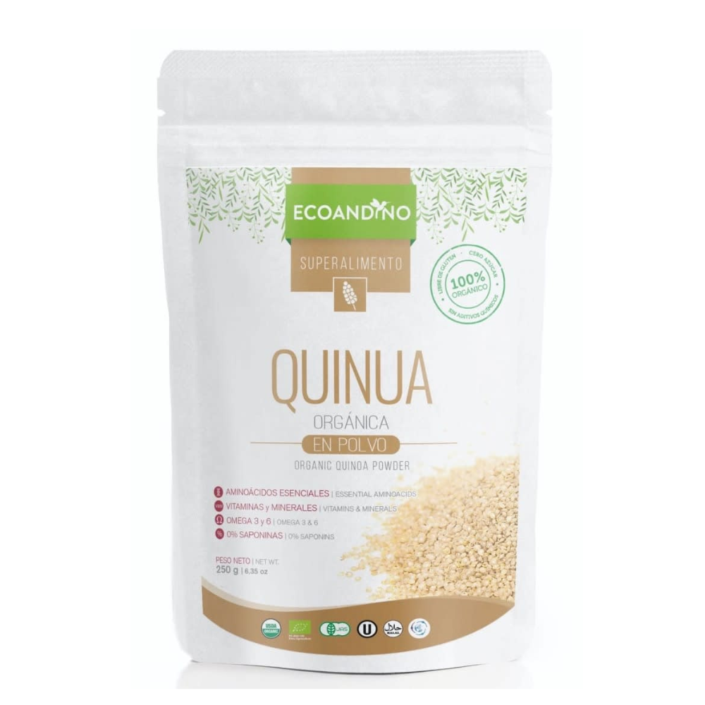 QUINUA  ORGÁNICA  EN  POLVO 250 GR - ECOANDINO