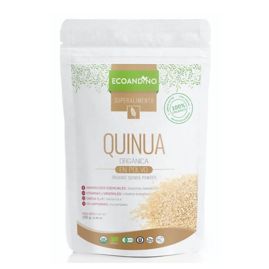 QUINUA  ORGÁNICA  EN  POLVO 250 GR - ECOANDINO
