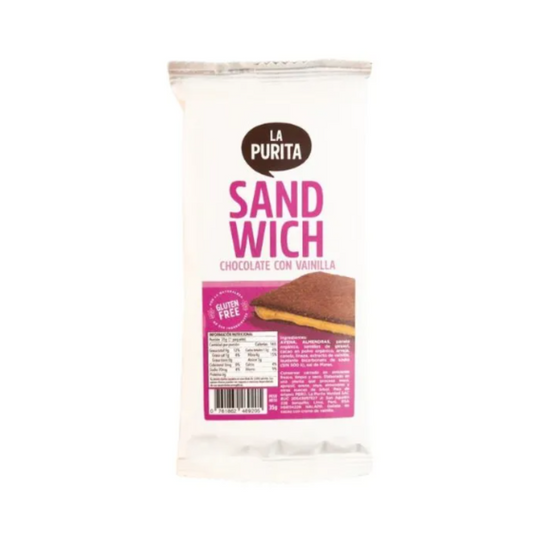 SANDWICH CHOCOLATE CON VAINILLA 35 GR - LA PURITA
